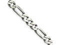 FJC Finejewelers 925 Sterling Silver Antiqued Figaro Bracelet Chain 9 Inches x 7.5 mm