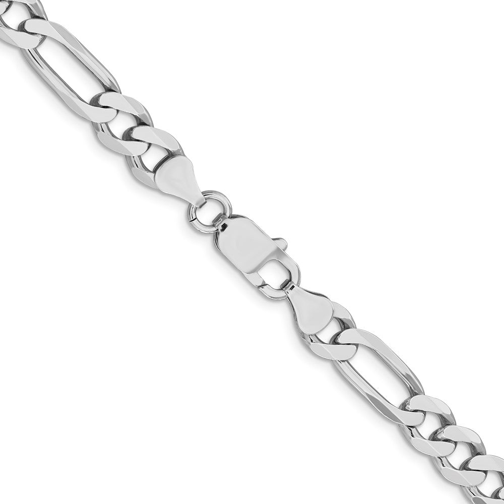 FJC Finejewelers 925 Sterling Silver Rhodium Plated Figaro Chain 24 Inches x 7.5 mm
