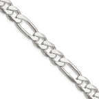 FJC Finejewelers 925 Sterling Silver Figaro Chain 18 Inches x 8 mm
