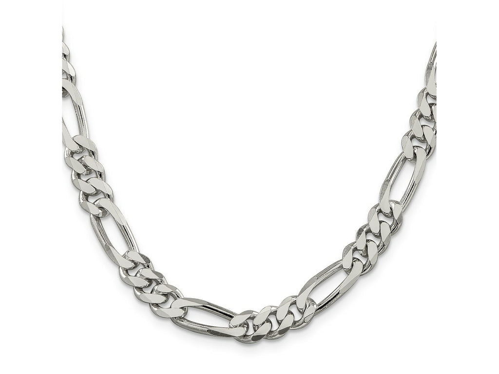 FJC Finejewelers 925 Sterling Silver Figaro Chain 20 Inches x 8 mm