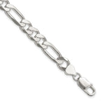 FJC Finejewelers 925 Sterling Silver Figaro Bracelet Chain 8 Inches x 8 mm