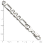 FJC Finejewelers 925 Sterling Silver Figaro Bracelet Chain 8 Inches x 8 mm