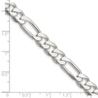 FJC Finejewelers 925 Sterling Silver Figaro Bracelet Chain 9 Inches x 8 mm