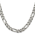 FJC Finejewelers 925 Sterling Silver Antiqued Figaro Bracelet Chain 9 Inches x 7.75 mm