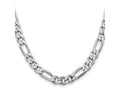 FJC Finejewelers 925 Sterling Silver Rhodium Plated Figaro Chain 28 Inches x 7.75 mm
