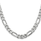 FJC Finejewelers 925 Sterling Silver Rhodium Plated Figaro Bracelet Chain 9 Inches x 7.75 mm