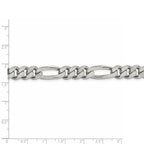 FJC Finejewelers 925 Sterling Silver Figaro Chain 22 Inches x 9 mm
