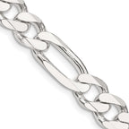 FJC Finejewelers 925 Sterling Silver Figaro Chain 24 Inches x 9 mm