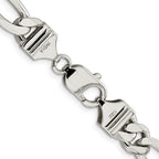 FJC Finejewelers 925 Sterling Silver Figaro Bracelet Chain 8 Inches x 9 mm