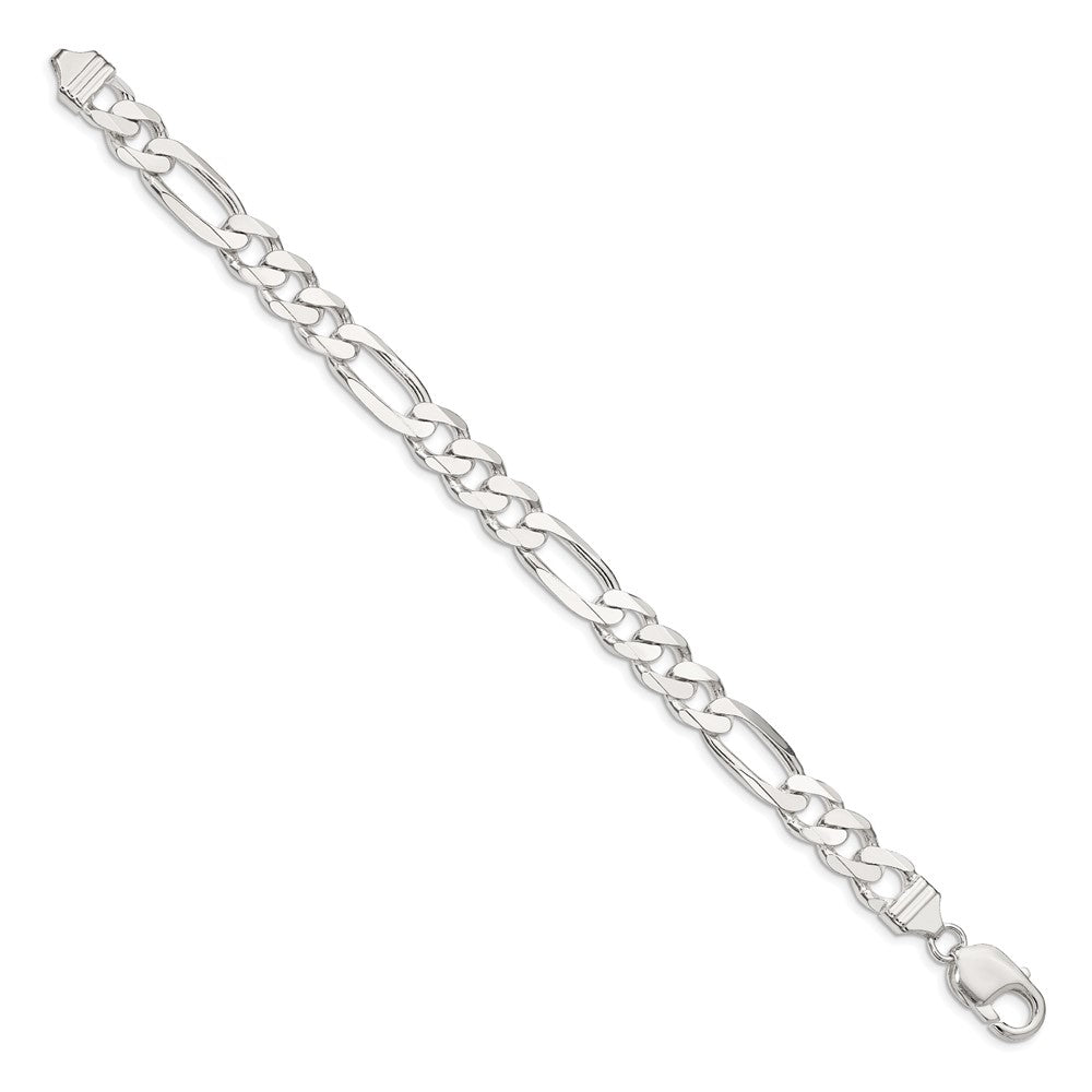 FJC Finejewelers 925 Sterling Silver Figaro Bracelet Chain 8 Inches x 9 mm