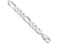 FJC Finejewelers 925 Sterling Silver Figaro Bracelet Chain 8 Inches x 9 mm