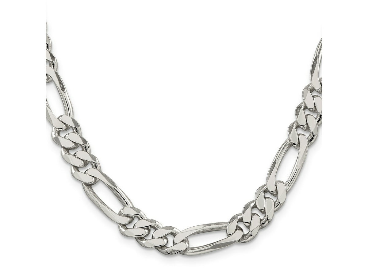 FJC Finejewelers 925 Sterling Silver Figaro Bracelet Chain 9 Inches x 9 mm