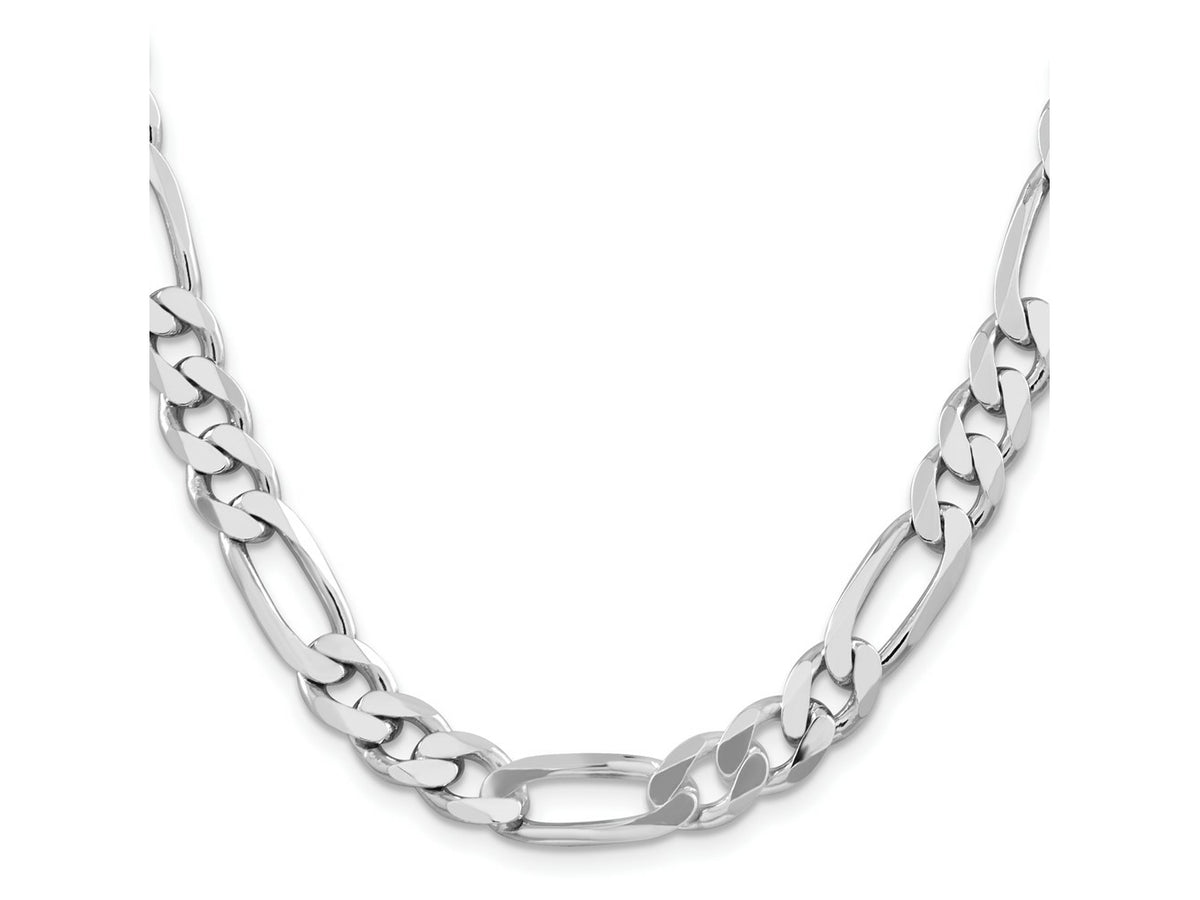 FJC Finejewelers 925 Sterling Silver Rhodium Plated Figaro Chain 20 Inches x 9 mm