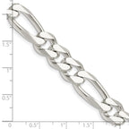 FJC Finejewelers 925 Sterling Silver Figaro Chain 30 Inches x 10.75 mm
