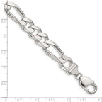 FJC Finejewelers 925 Sterling Silver Figaro Chain Bracelet 8 Inches x 10.75 mm