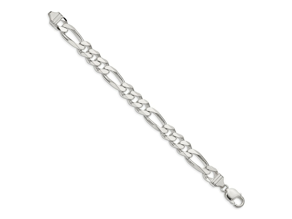 FJC Finejewelers 925 Sterling Silver Figaro Chain Bracelet 8 Inches x 10.75 mm