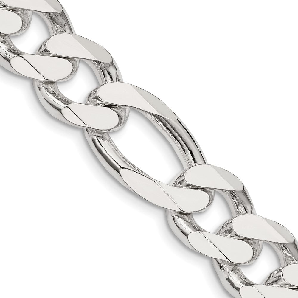 FJC Finejewelers 925 Sterling Silver Figaro Chain 22 Inches x 13.5 mm