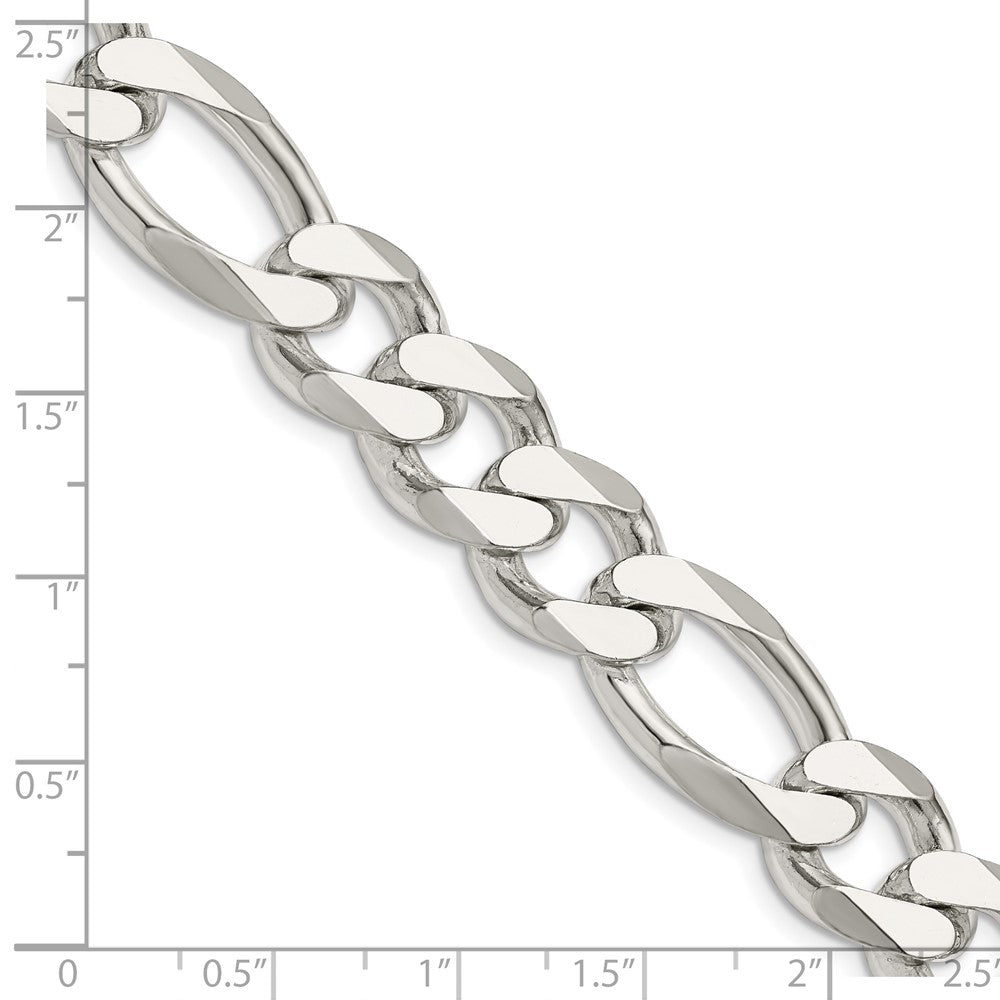 FJC Finejewelers 925 Sterling Silver Figaro Chain 22 Inches x 13.5 mm