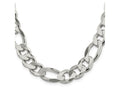 FJC Finejewelers 925 Sterling Silver Figaro Chain 24 Inches x 13.5 mm