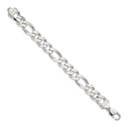 FJC Finejewelers 925 Sterling Silver Figaro Chain Bracelet 8 Inches x 13.5 mm
