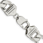 FJC Finejewelers 925 Sterling Silver Figaro Chain Bracelet 8 Inches x 13.5 mm