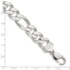 FJC Finejewelers 925 Sterling Silver Figaro Chain Bracelet 8 Inches x 13.5 mm