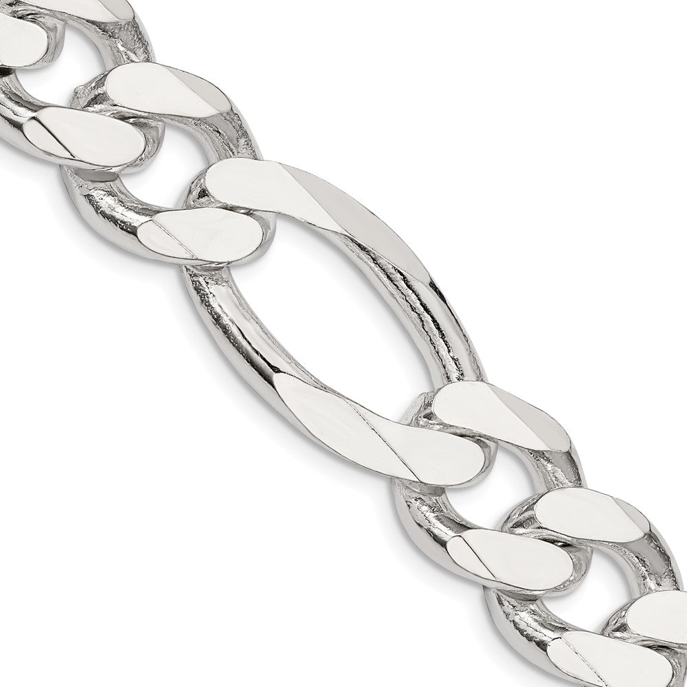 FJC Finejewelers 925 Sterling Silver Figaro Chain 22 Inches x 15 mm