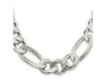 FJC Finejewelers 925 Sterling Silver Figaro Chain 22 Inches x 15 mm