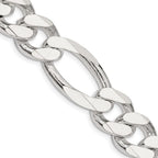 FJC Finejewelers 925 Sterling Silver Figaro Chain 24 Inches x 15 mm