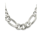 FJC Finejewelers 925 Sterling Silver Figaro Chain 24 Inches x 15 mm