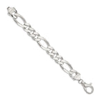 FJC Finejewelers 925 Sterling Silver Figaro Chain Bracelet 8 Inches x 15 mm