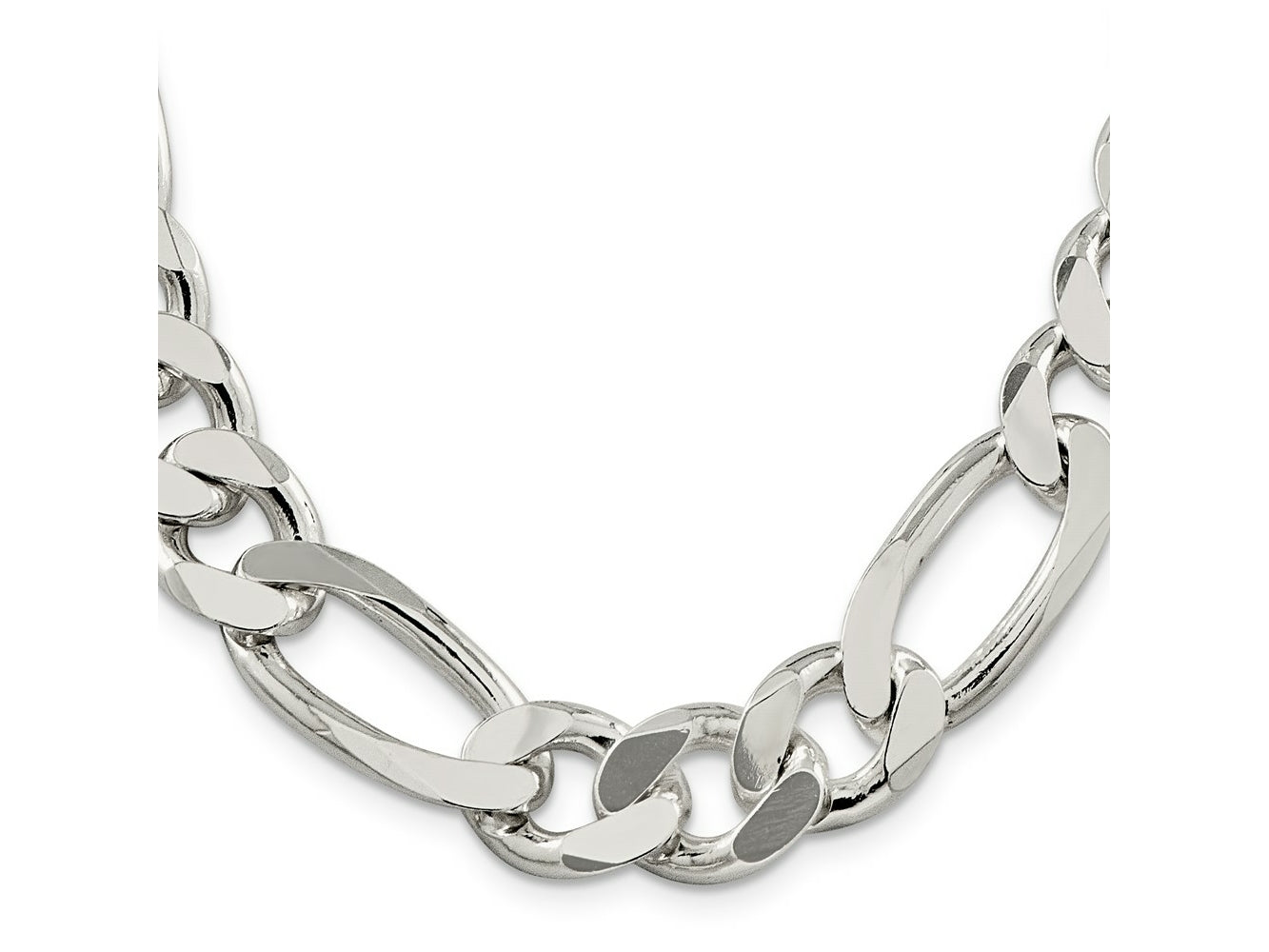FJC Finejewelers 925 Sterling Silver Figaro Chain Bracelet 9 Inches x 15 mm