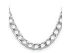 FJC Finejewelers 925 Sterling Silver Bright Cut Square Curb Chain 22 Inches x 10.3 mm