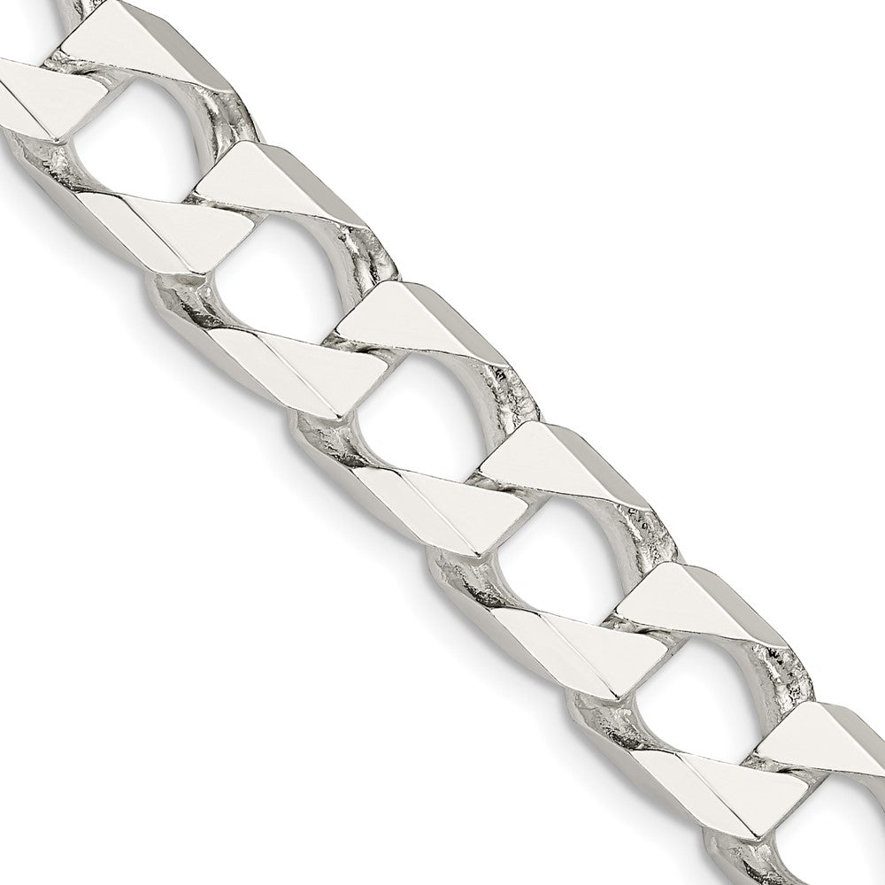 FJC Finejewelers 925 Sterling Silver Bright Cut Square Curb Chain 24 Inches x 10.3 mm