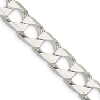 FJC Finejewelers 925 Sterling Silver Bright Cut Square Curb Chain Bracelet 9 Inches x 10.3 mm
