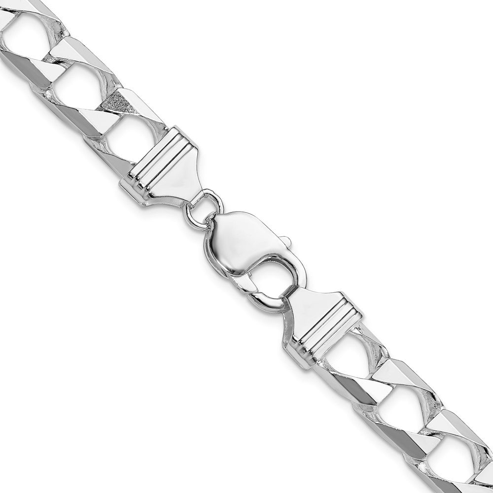 FJC Finejewelers 925 Sterling Silver Bright Cut Square Curb Chain Bracelet 9 Inches x 10.3 mm
