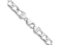FJC Finejewelers 925 Sterling Silver Bright Cut Square Curb Chain Bracelet 9 Inches x 10.3 mm