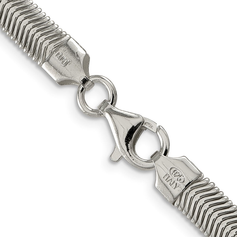 FJC Finejewelers 925 Sterling Silver Flat Oval Snake Chain 18 Inches x 6.25 mm