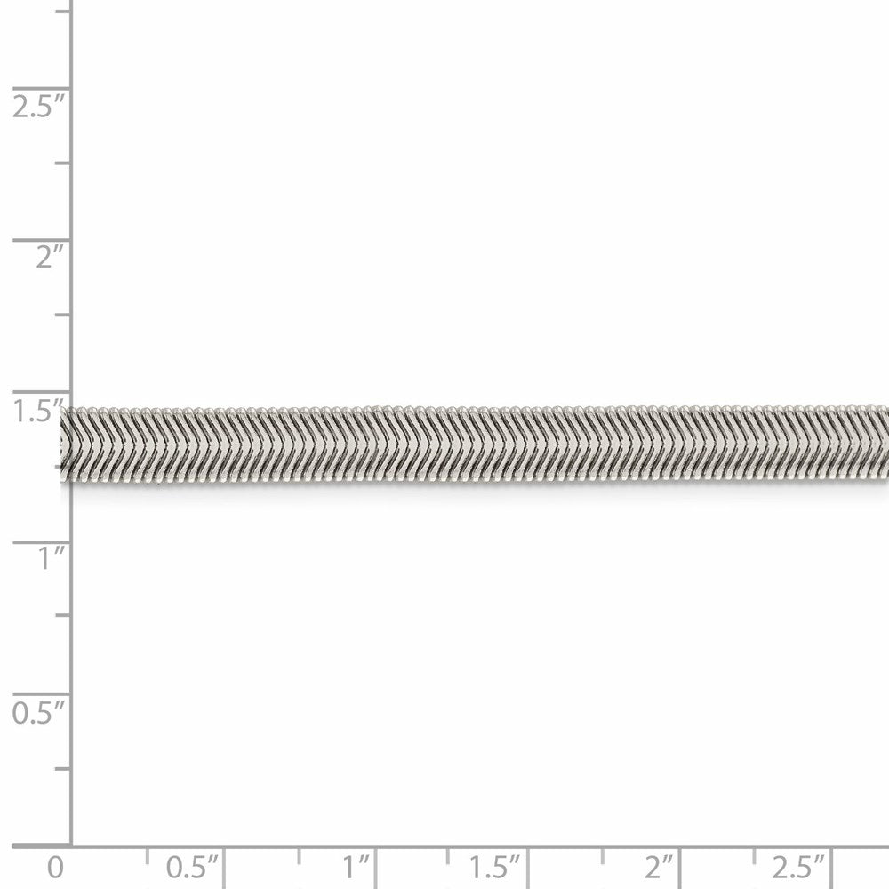 FJC Finejewelers 925 Sterling Silver Flat Oval Snake Chain 20 Inches x 6.25 mm