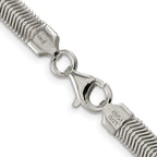 FJC Finejewelers 925 Sterling Silver Flat Oval Snake Chain 24 Inches x 6.25 mm
