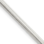 FJC Finejewelers 925 Sterling Silver Flat Oval Snake Chain 20 Inches x 3.3 mm