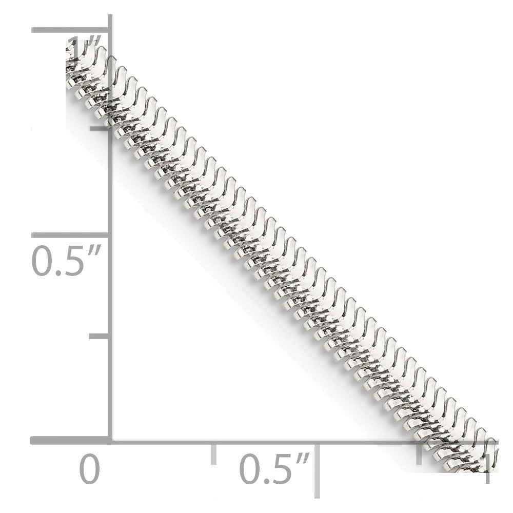 FJC Finejewelers 925 Sterling Silver Flat Oval Snake Chain 24 Inches x 3.3 mm