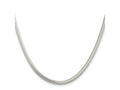 FJC Finejewelers 925 Sterling Silver 6-sided Oval Snake Chain 20 Inches x 3.5 mm