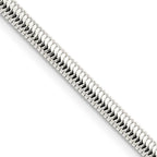 FJC Finejewelers 925 Sterling Silver 6-sided Oval Snake Chain 24 Inches x 3.5 mm