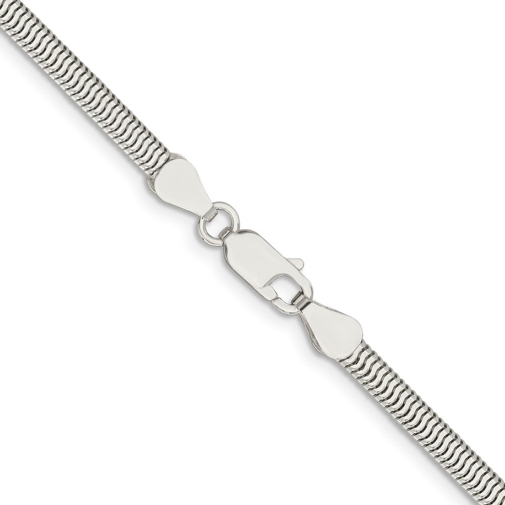 FJC Finejewelers 925 Sterling Silver 6-sided Oval Snake Chain 30 Inches x 3.5 mm
