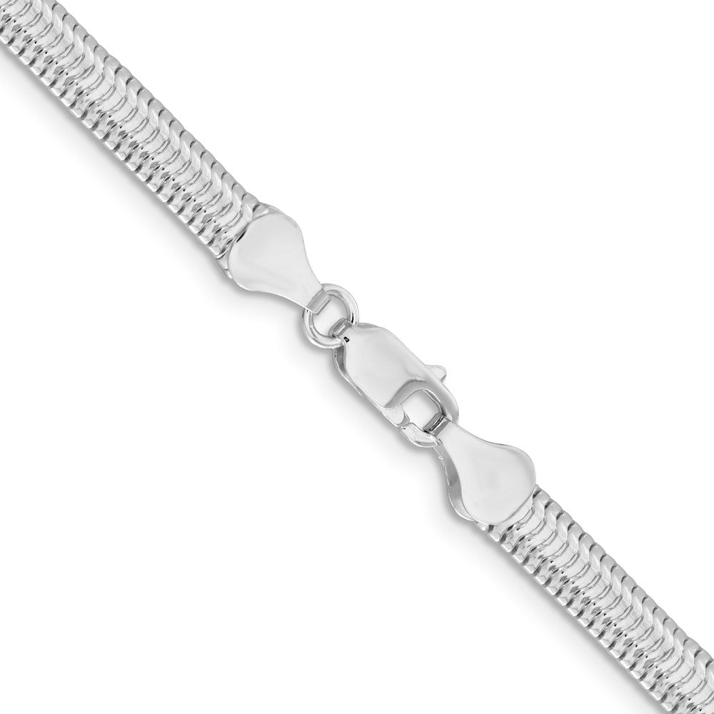 FJC Finejewelers 925 Sterling Silver 6-sided Oval Snake Chain 24 Inches x 5 mm