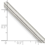 FJC Finejewelers 925 Sterling Silver 6-sided Oval Snake Chain 24 Inches x 5 mm