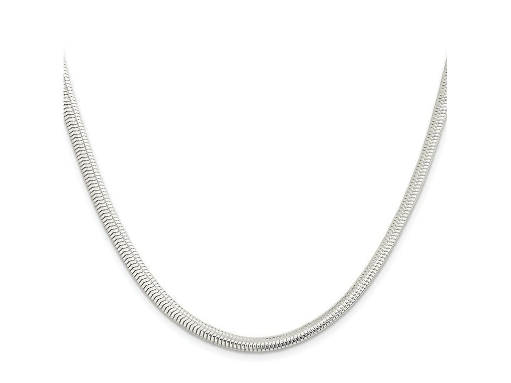 FJC Finejewelers 925 Sterling Silver 6-sided Oval Snake Chain 24 Inches x 5 mm