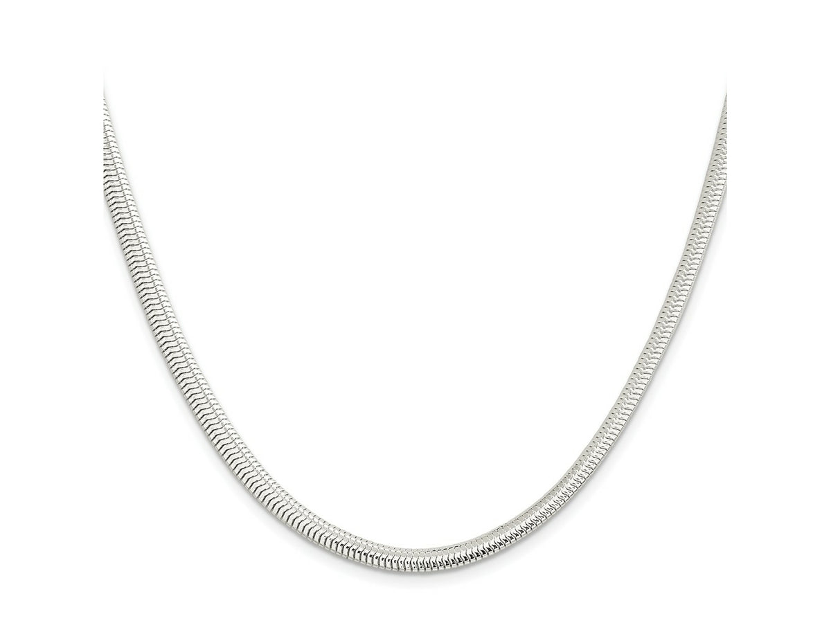 FJC Finejewelers 925 Sterling Silver 6-sided Oval Snake Chain 30 Inches x 5 mm