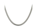 FJC Finejewelers 925 Sterling Silver Flat Oval Snake Chain 18 Inches x 4.2 mm